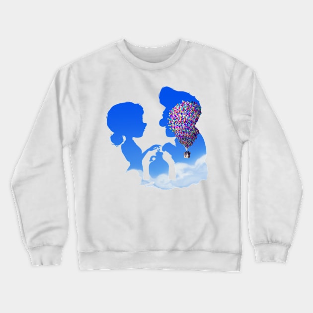 Ellie and Carl Crewneck Sweatshirt by Nicole Nichols